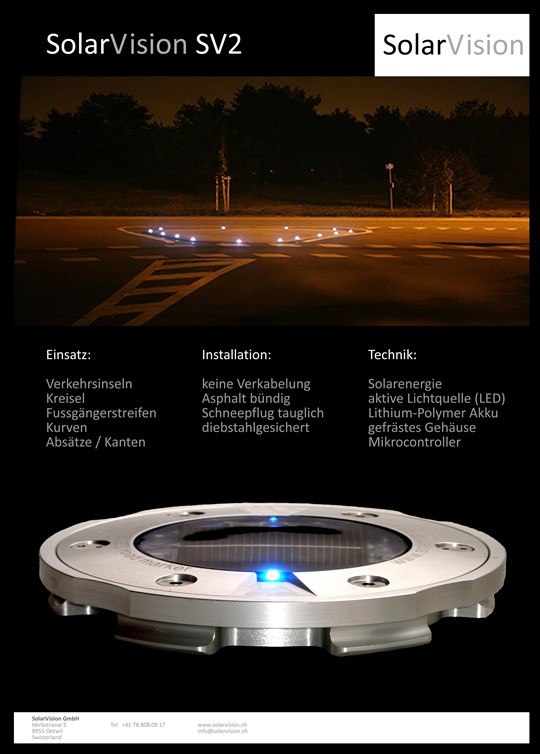 Solar Road Stud Technical Info SV2 page1