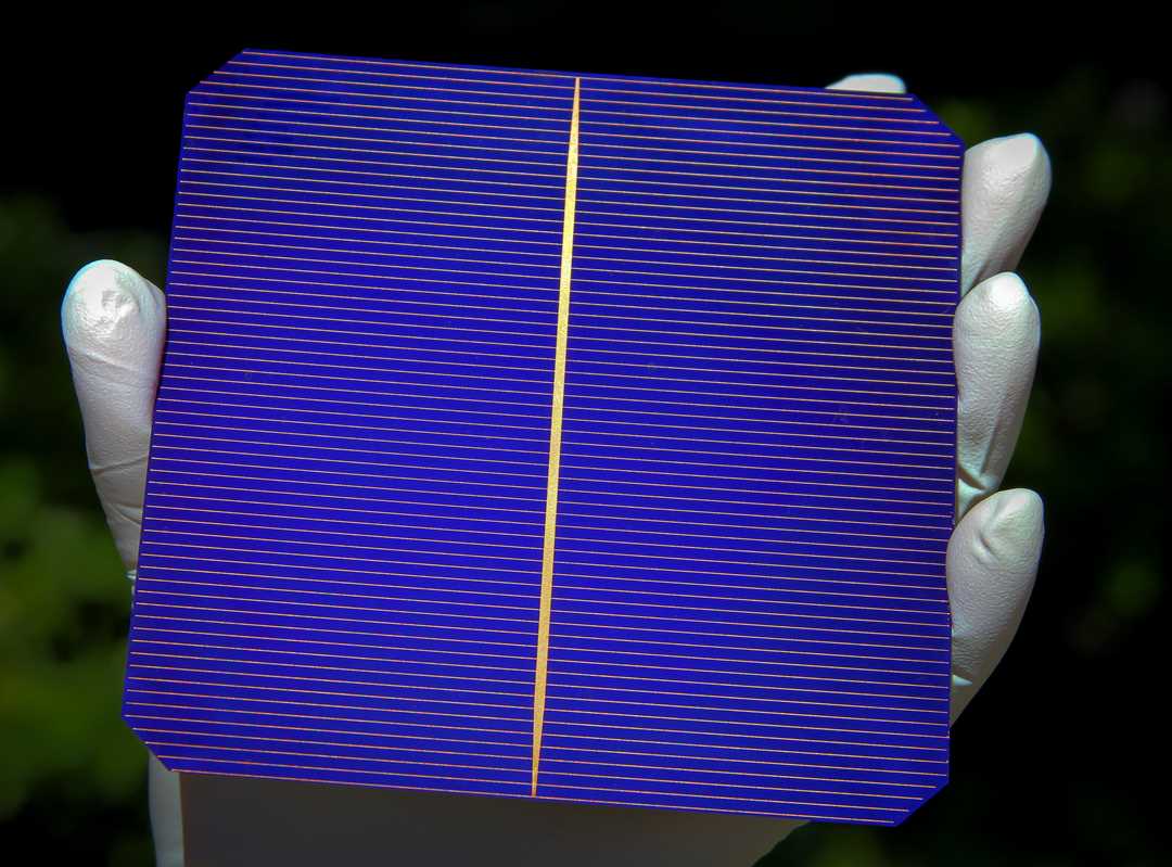 Einzelne Solarzelle
